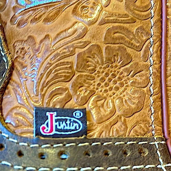 NEW! Justin Boots - women’s size 6 - embossed flowers - tan frenzy - Picture 7 of 14